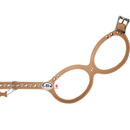 buddy belt premium caramel mit kristal