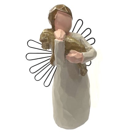 engelsmädchen mit hund