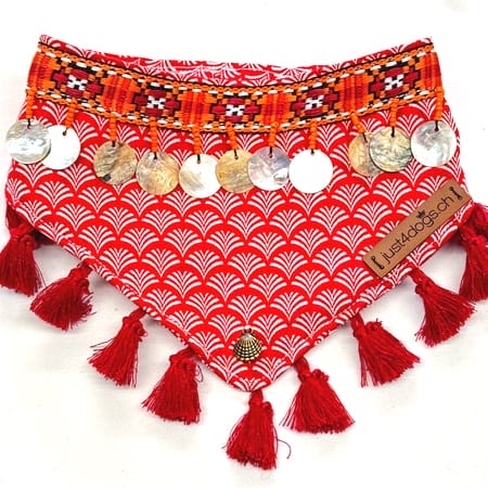 boho bandana red love