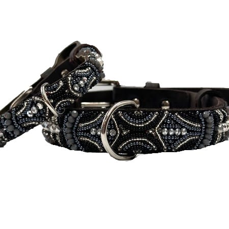 perlenhalsband black beauty